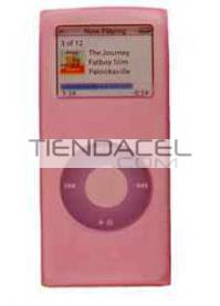 PROTECTOR SILICON SKIN IPOD NANO ROSA