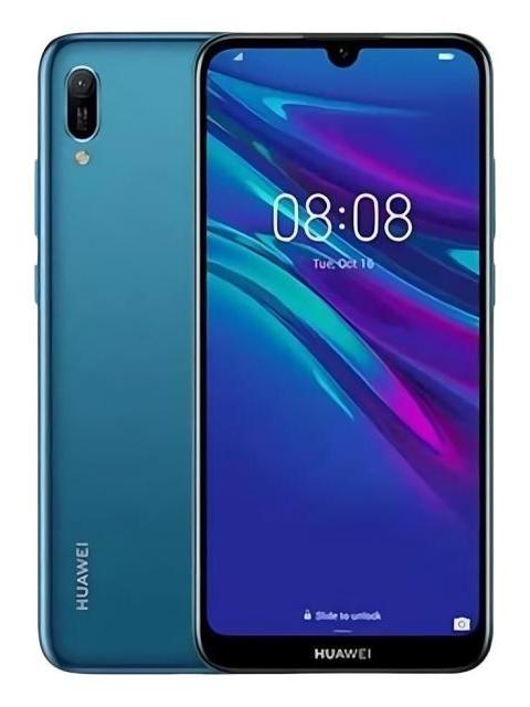 CELULAR HUAWEI Y6 2019 3GB RAM 64GB ROM AZUL ZAFIRO NUEVO + AUDIFONOS DE REGALO AZUL