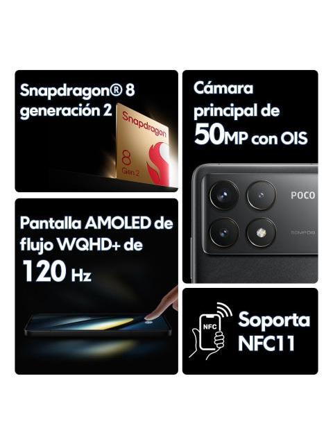 CELULAR XIAOMI POCO F6 PRO 12GB RAM 256GB ROM COLOR NEGRO