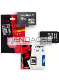 MEMORIA MICRO SD__16GB SANDISK/KINGSTON CLASE 4