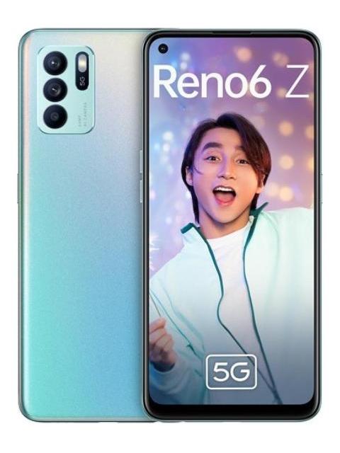 OPPO Reno6 5G Smartphone – 128GB/8GB RAM, Arctic Blue, 6,43 Zoll AMOLED, 65W SuperVOOC 2.0
