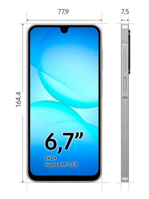 SAMSUNG A17 4GB RAM 128GB 4G FULL HD 50MPX AMOLED GRIS DIMM