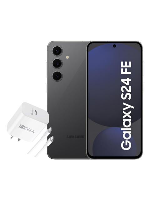 SAMSUNG GALAXY S24 FE 5G DUAL SIM 128GB 8RAM GRAPHITE + ADAPTADOR GENERICO
