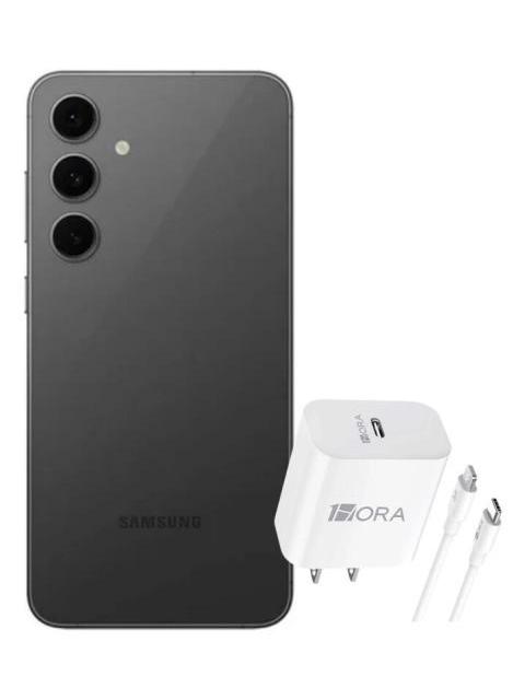 SAMSUNG GALAXY S24 FE 5G DUAL SIM 128GB 8RAM GRAPHITE + ADAPTADOR GENERICO
