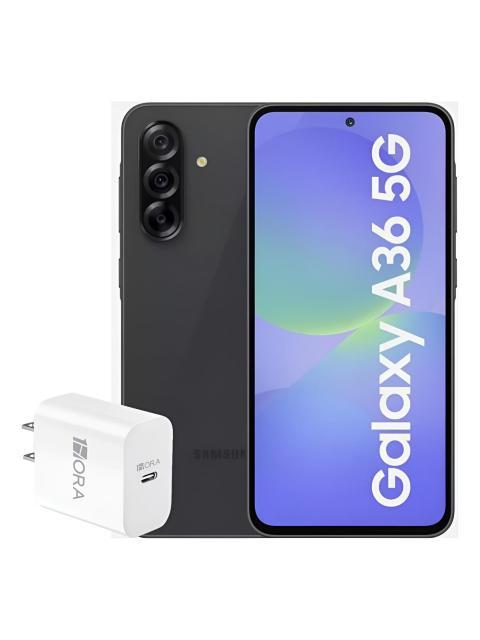 SAMSUNG GALAXYA36 128 5G + 8 RAM BLACK + ADAPTER GENERICO