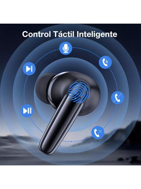 SMARTPHONE TECNO SPARK 30C DUAL SIM 8 256 NEGRO CON AUDIFONOS INALAMBRICOS