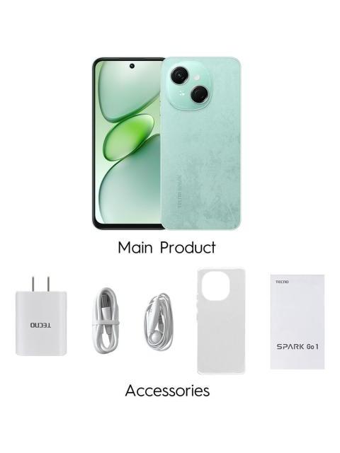 SMARTPHONE TECNO SPARK GO 1 DUAL SIM 4 128GB CON AUDIFONOS INALAMBRICOS INCLUIDOS