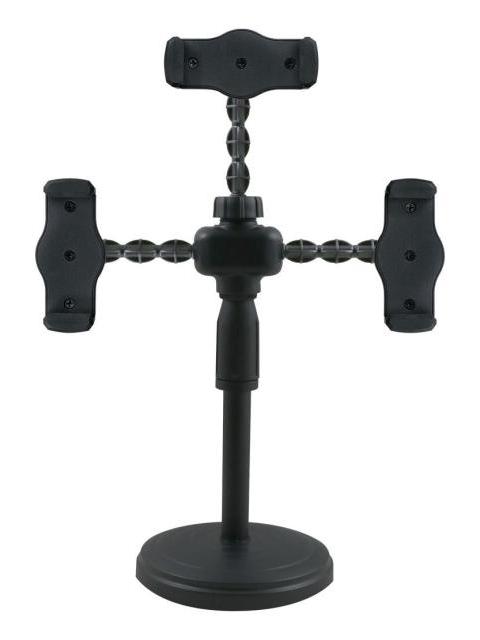 SOPORTE UNIVERSAL TRIPLE PARA CELULAR DE MESA ESCRITORIO