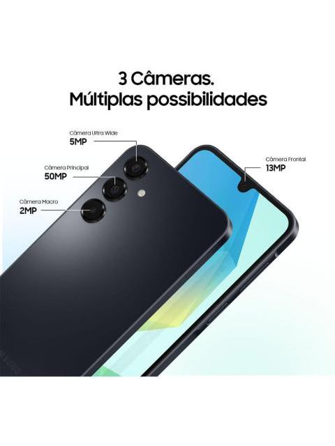 TELEFONO CELULAR SAMSUNG GALAXY A16 128 GB + 4 GB DE RAM CAMARA DE HASTA 50 MP PANTALLA 6.7 NFC IP54 BATERIA VERDE CLARO DE 5000 MAH