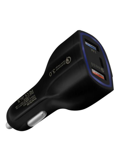 TURBO CARGADOR DE AUTO INTELIGENTE RAPIDA QC IPH 11 PRO MAX